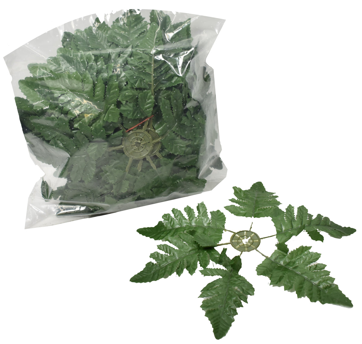 Silk Leather Leaf Ring x 6 Leaves Bundle of 24 SG780036063 Roden