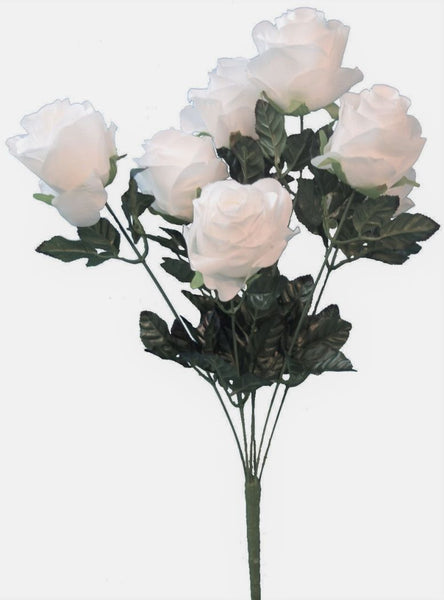 Big Rose Bush x 7 - White SB55243-003