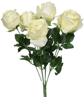 Big Rose Bush x 7 - Cream SB55243-049