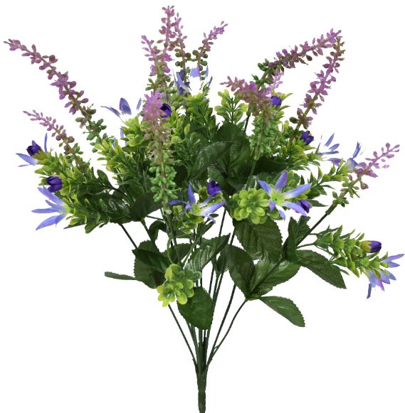 Mixed Grass / Star Flower Bush x 12 - Purple PG55815-007