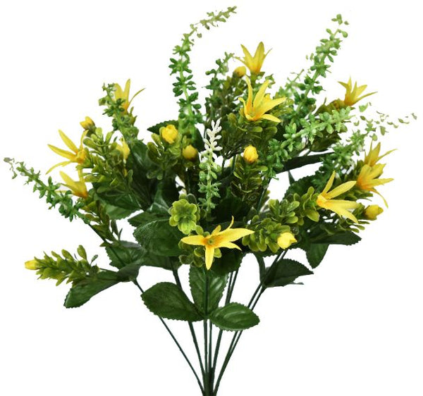 Mixed Grass / Star Flower Bush x 12 - Yellow PG55815-005