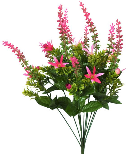 Mixed Grass / Star Flower Bush x 12 - Pink PG55815-004