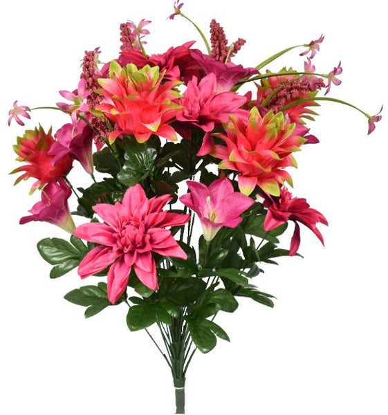 Dahlia / Pineapple Flower / Tiger Lily Bush x 28 - Beauty SB55826-026