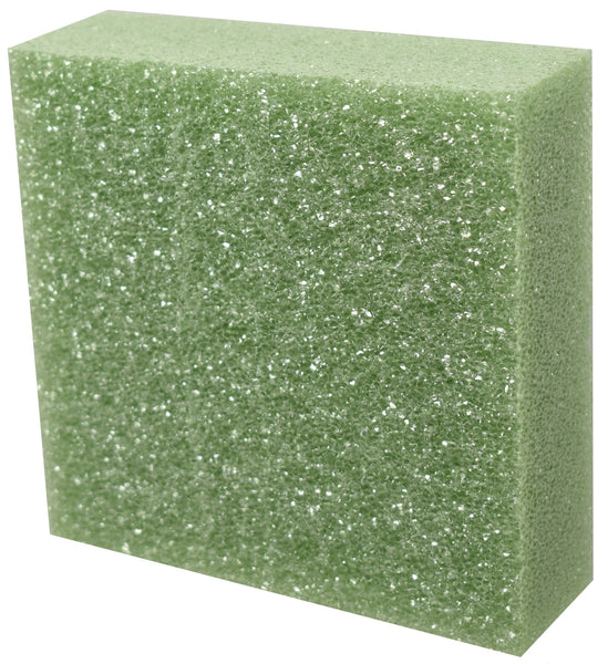 2 in. x 6 in. x 6 in. Green Styrofoam - 2X6X6