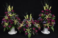 Deluxe Baby Headstone and/or Vase Arrangement Fuchsia - DHV-020