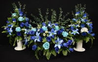 Headstone and/or Vase Arrangement Blue - HV-303