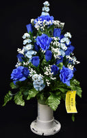 Blue Rose Bells of Ireland White Gypso  - V-137