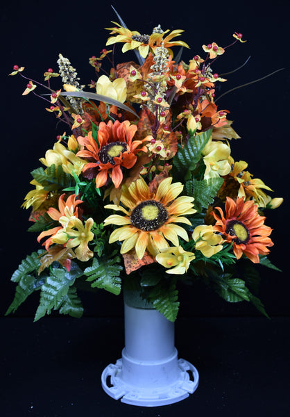 Orange Yellow Sunflower Daisy & Fillers - V-152