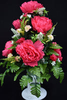 Pink Beauty Peony & Fillers Designer Made Vase Arrangement - V-242